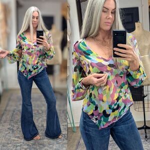 Sisely Silk Tunic Blouse